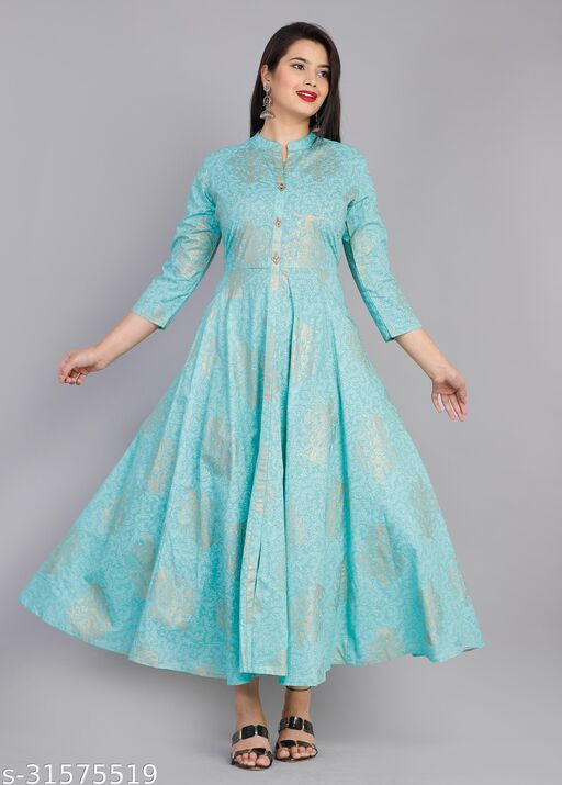 Firozi Anarkali single kurti