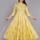 Yellow coler Anarkali kurti