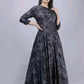 Dark Grey Anarkali single kurti