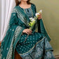 Green embroidery kurta set for womens