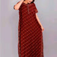 Soft Cotton Zipper Night Maxi Gown for Women