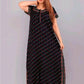 Soft Cotton Zipper Night Maxi Gown for Women
