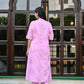 Light Pink Rayon Kurta Set with Pants