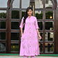 Light Pink Rayon Kurta Set with Pants