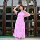 Light Pink Rayon Kurta Set with Pants