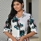 White Multicolor Floral Rayon Kurta Set with Pants