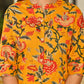 Mustard Floral Cotton Kurta Set