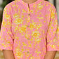 Pink Floral Printed Cotton Kurta Set